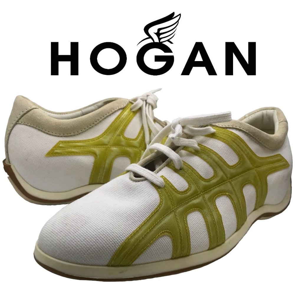 🎉 HOST PICK HOGAN LEATHER Green Beige SUEDE Women's Shoes 🎉